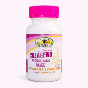 Cápsulas Colágeno Hidrolizado Fem Guaraná + Damiana con Vitamina C